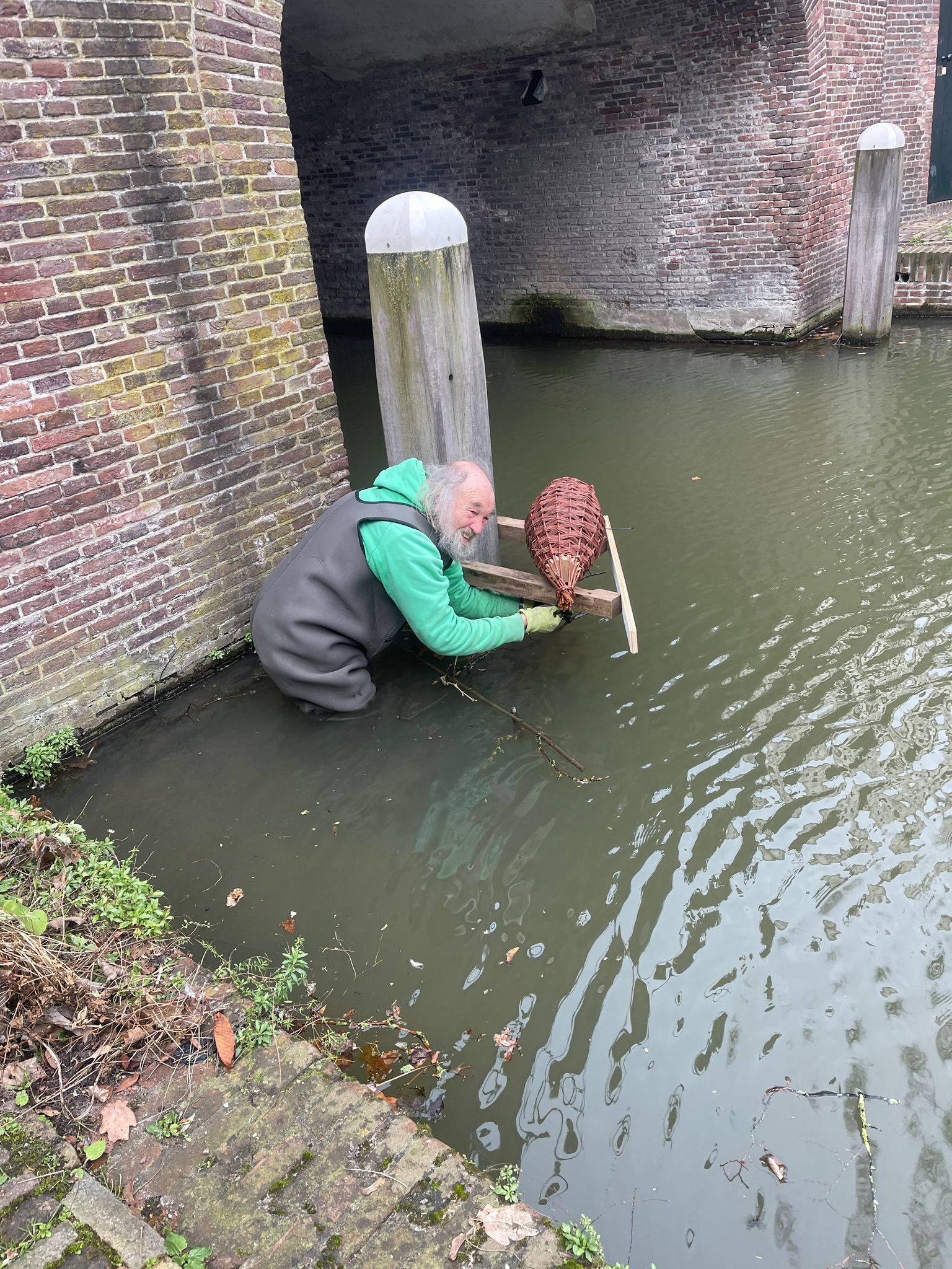 Eendenkorven in de Nieuwegracht